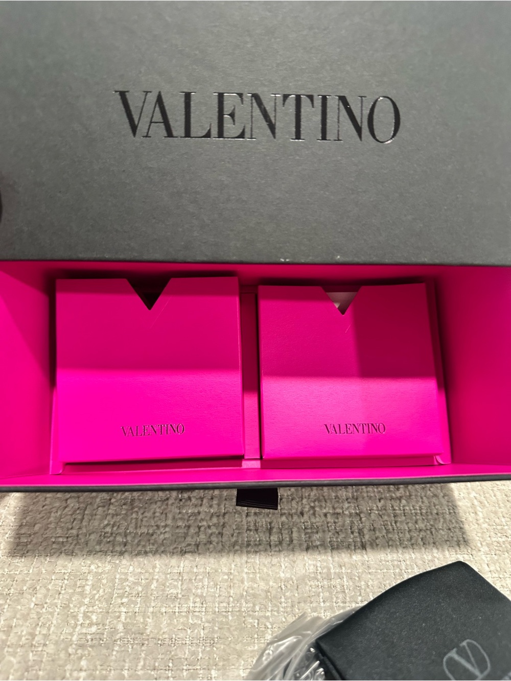 Valentino Eyewear Creme Cat-Eye Crystal Frame Sunglasses - Picture 9 of 11